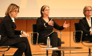 Cathleen McGuigan, Deborah Berke, and Donna Robertson on WIA Panel